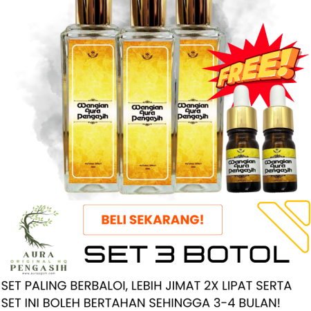 SET 3 BOTOL WANGIAN AURA 30ML